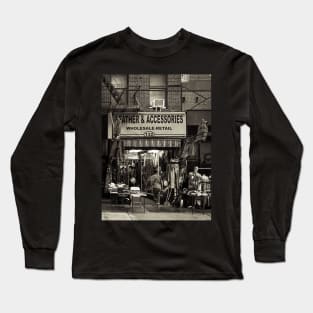 Vintage Lower Manhattan Street NYC Long Sleeve T-Shirt